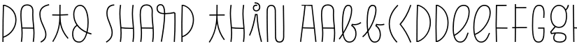 Pasto Sharp Thin font