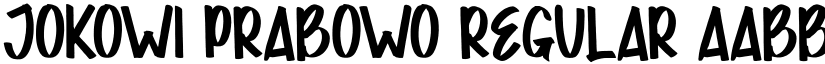 JOKOWI PRABOWO Regular font