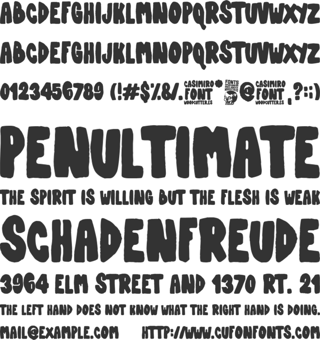 Casimiro font preview