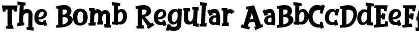 The Bomb Regular font