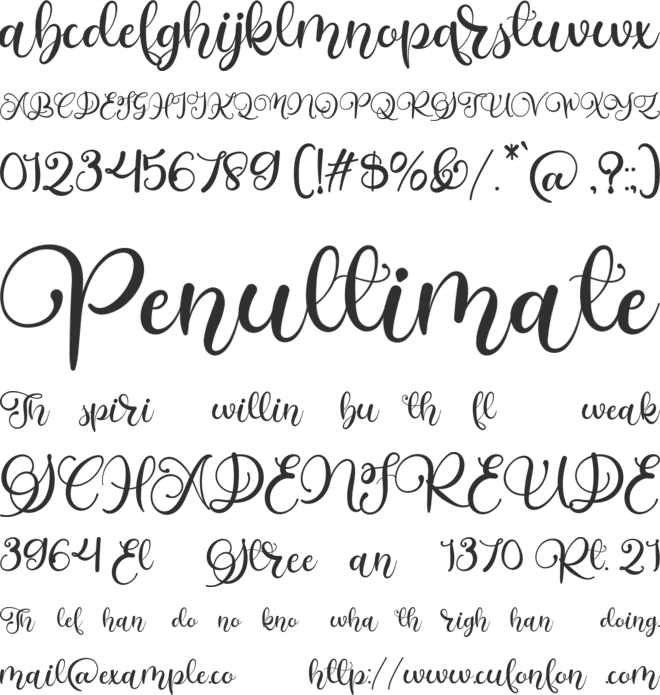 Alarate Script Personal Use font preview