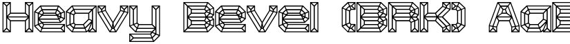 Heavy Bevel (BRK) font