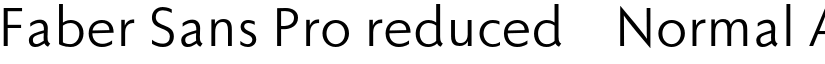 Faber Sans Pro reduced 55 Normal font