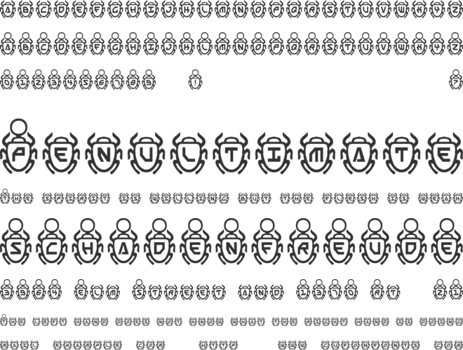 Scarab font preview