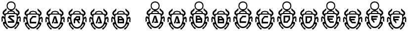 Scarab font