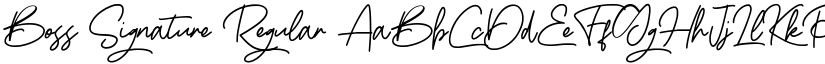Boss Signature font download
