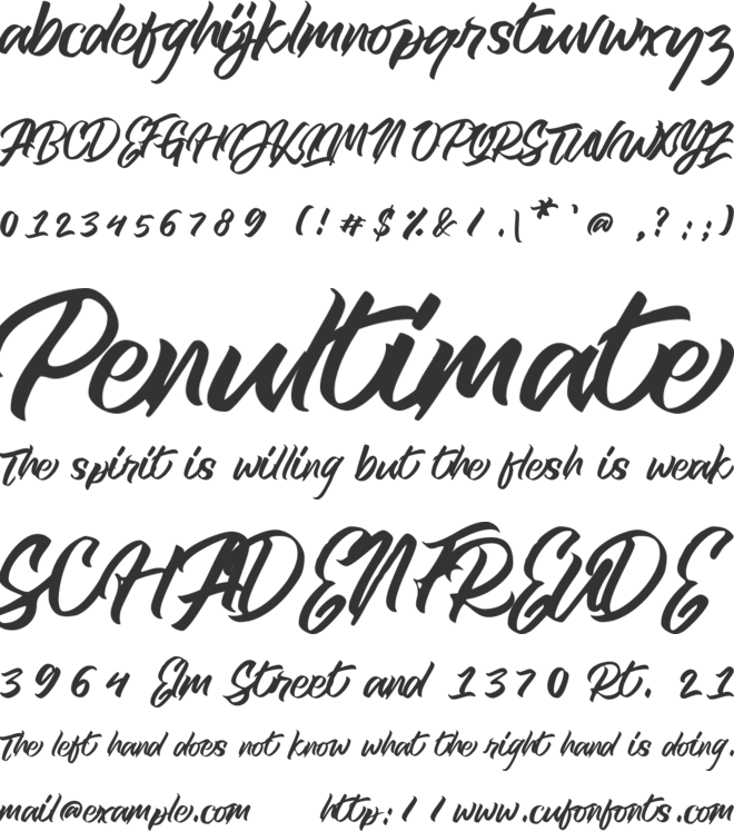 Royal muffin font preview