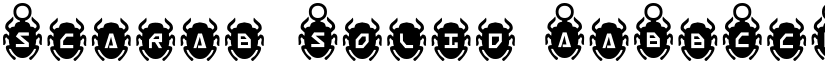 Scarab Solid font