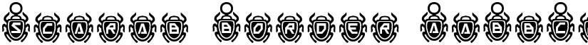 Scarab Border font