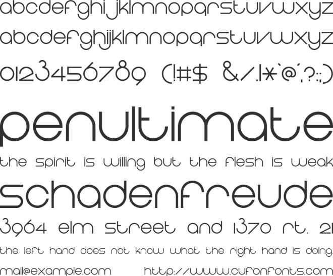 Eight One font preview