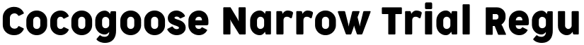 Cocogoose Narrow Trial Regular font