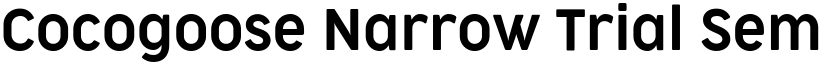 Cocogoose Narrow Trial Semilight font