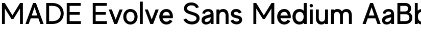 MADE Evolve Sans Medium font