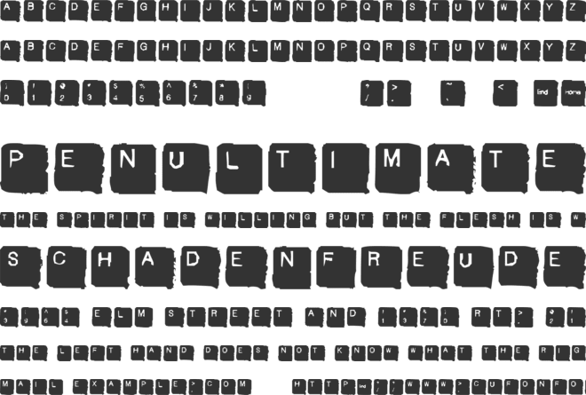 Skan Head font preview