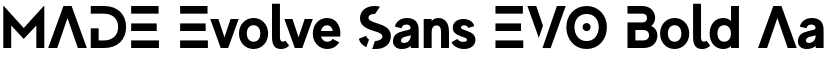 MADE Evolve Sans EVO Bold font