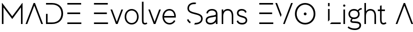 MADE Evolve Sans EVO Light font
