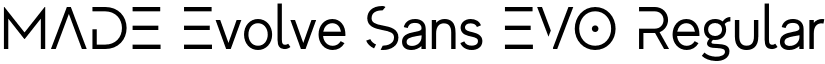 MADE Evolve Sans EVO Regular font