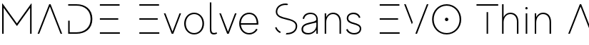 MADE Evolve Sans EVO Thin font