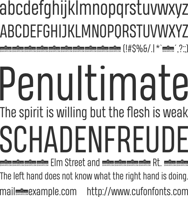 Heading Pro Trial font preview