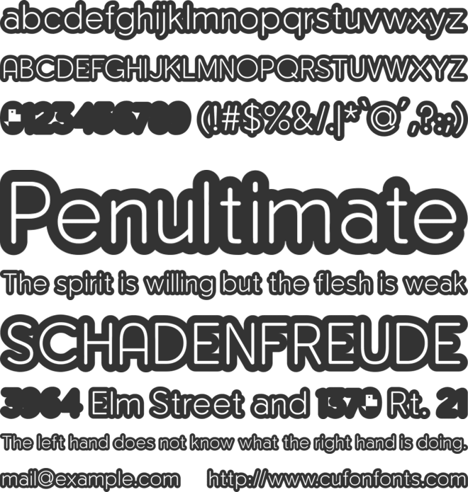 Monserga FFP font preview