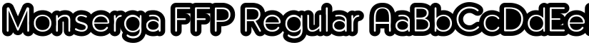 Monserga FFP Regular font
