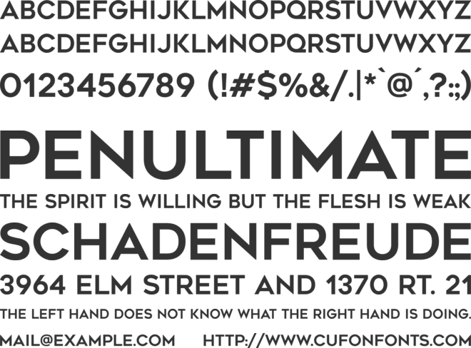 Geometos font preview