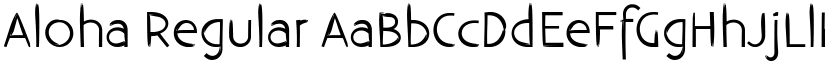 Aloha Regular font