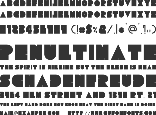 Tresdias Black font preview
