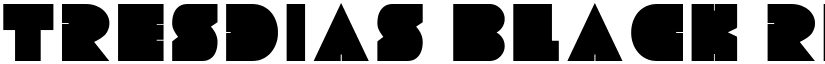 Tresdias Black Regular font