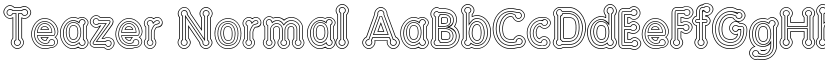 Teazer Normal font