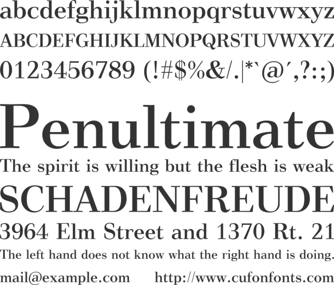 Vinegar font preview