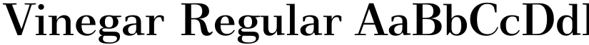 Vinegar Regular font