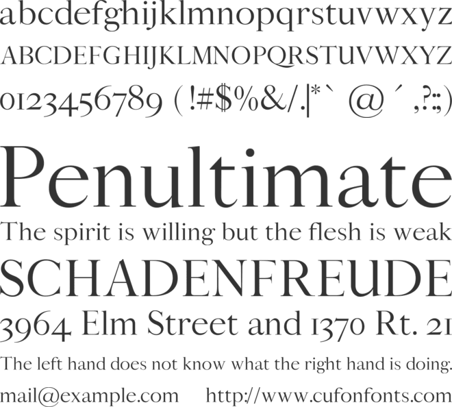 Bludhaven font preview