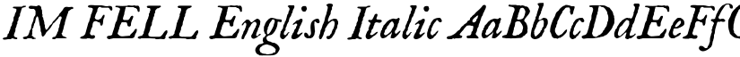 IM FELL English Italic font