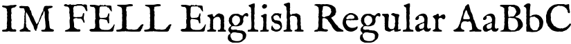 IM FELL English Regular font