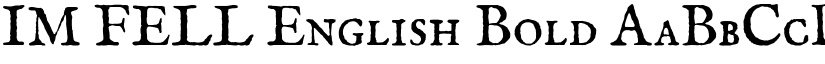 IM FELL English Bold font