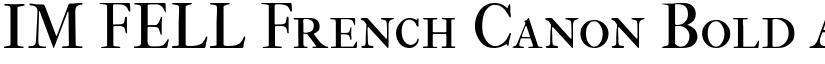 IM FELL French Canon Bold font