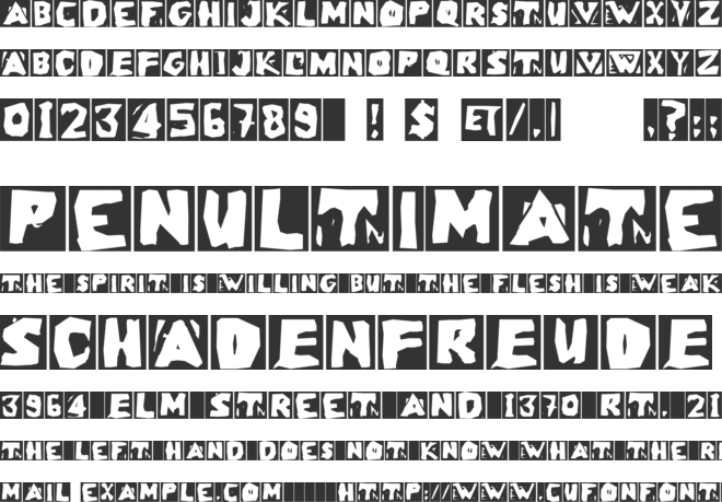 LinoLeumInvers font preview