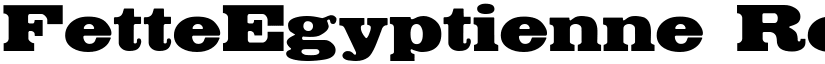 FetteEgyptienne Regular font