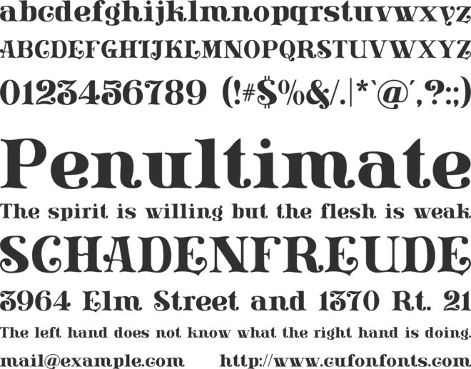 Lissain Didone font preview