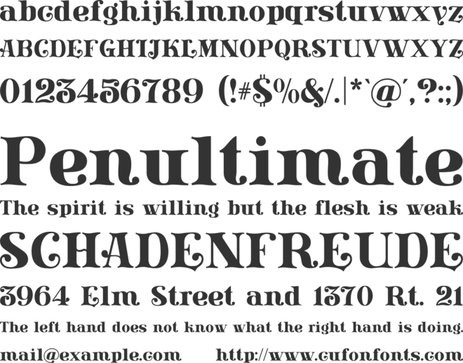 Lissain Didone font preview