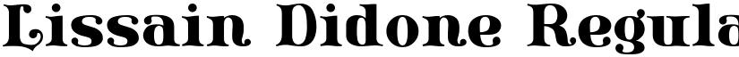 Lissain Didone Regular font