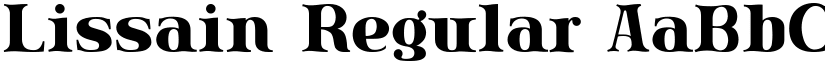 Lissain Regular font