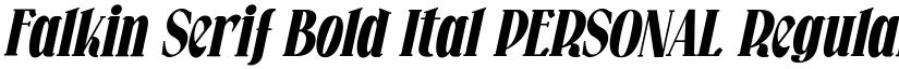 Falkin Serif  Ital PERSONAL font download