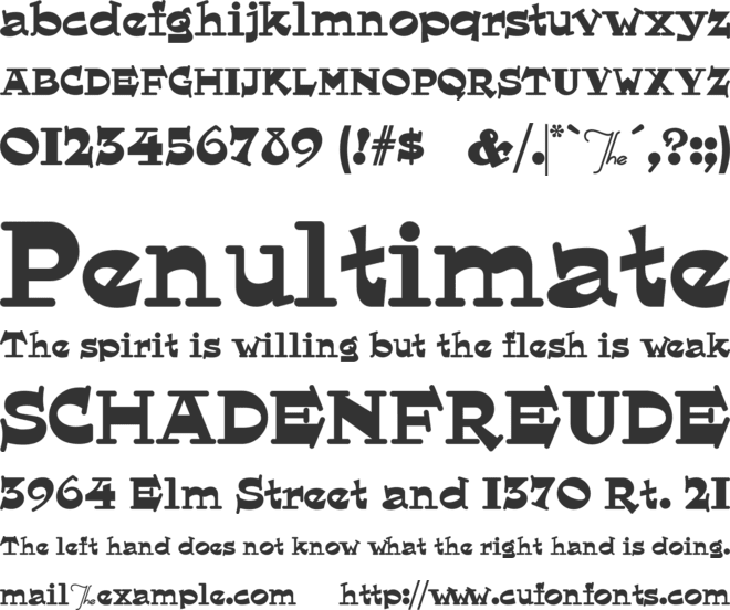 Hornswoggled font preview