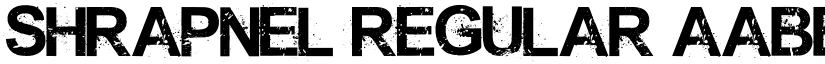 Shrapnel Regular font