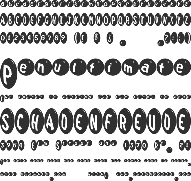 Marrididdles font preview