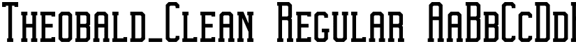 Theobald_Clean Regular font