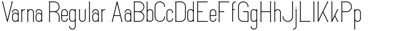 Varna Regular font
