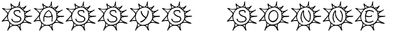 Sassys Sonne font